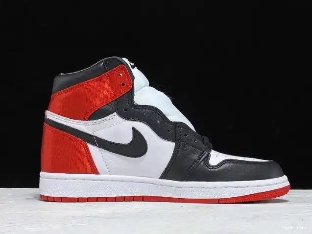 Cheap Husky Toe Jordan Air Retro High 1 CD0461-016 Satin Black 0507